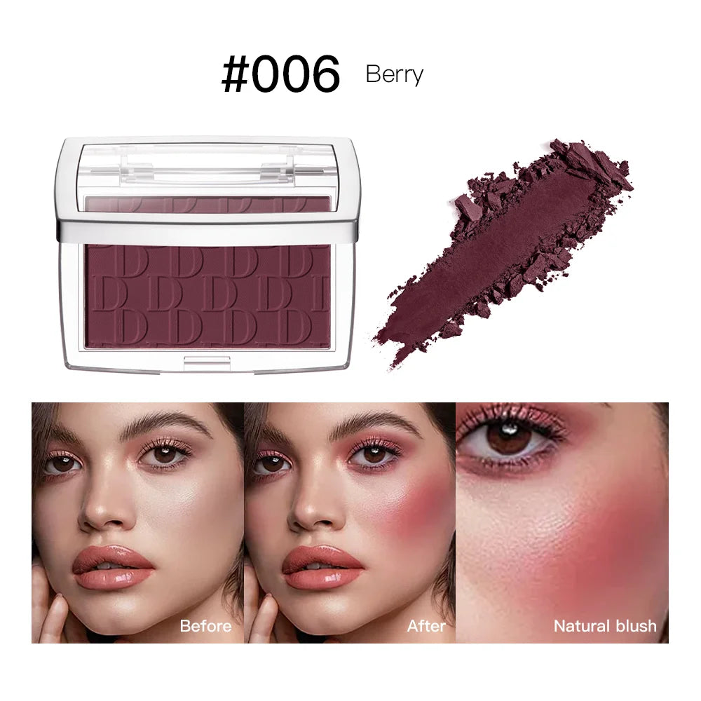 Blush Matte Natural Cheek Tint Brighten Face Waterproof Face Contouring Cosmetics Blush Powder Soft Female Makeup For Cheeks Oasis Select 006