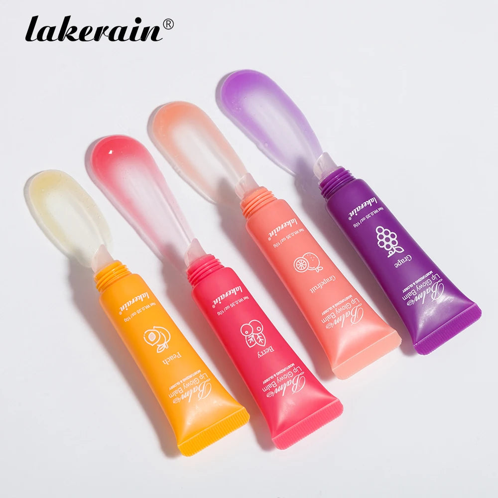Lip Glowy Balm – Sheer Tinted Moisturizing Gloss with Shea Butter Tinted Lip Balm Oasis Select 4Colors
