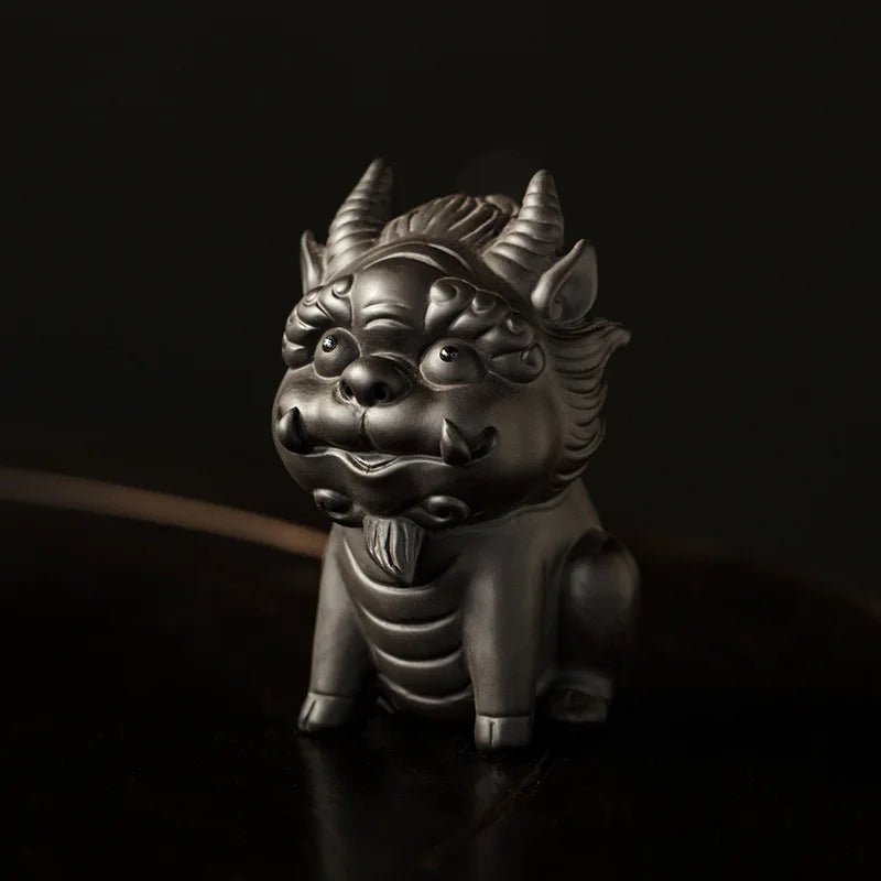 Lucky Purple Clay Cute Pixiu Tea Pet Ornament Premium Nurturable