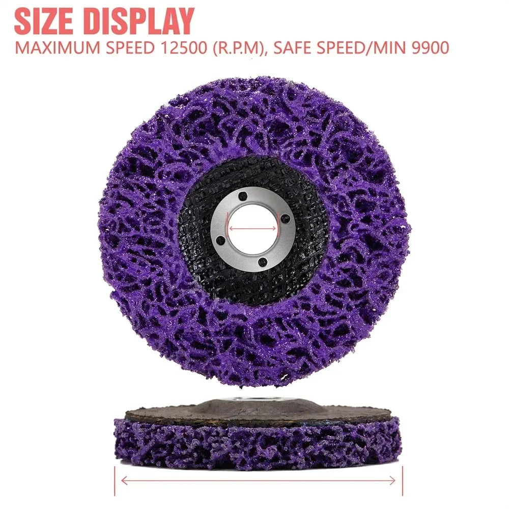 1-5PCS 100 115 125mm Abrasive Strip Disc for Angle Grinder Paint Rust Removal Coral Poly Wheel Oasis Select