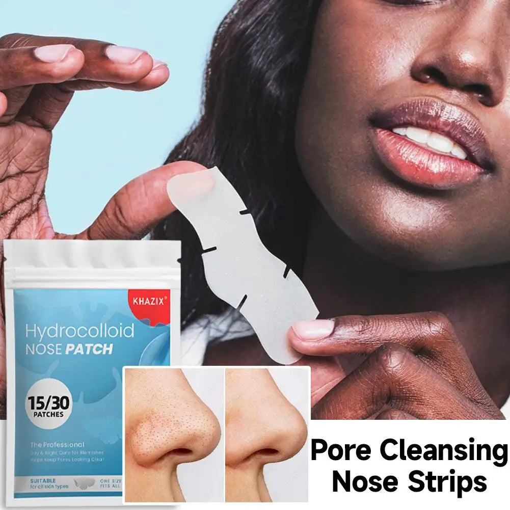 Hydrocolloid Nose Patches – Pore Cleansing Blemish Strips 15/30Pcs