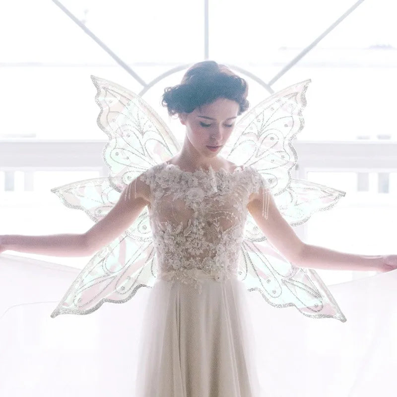 Princess Fairy Wing Cartoon Butterfly Elf Angel Wings Costume Party Dresses Decorations For Kids Performance Props Oasis Select