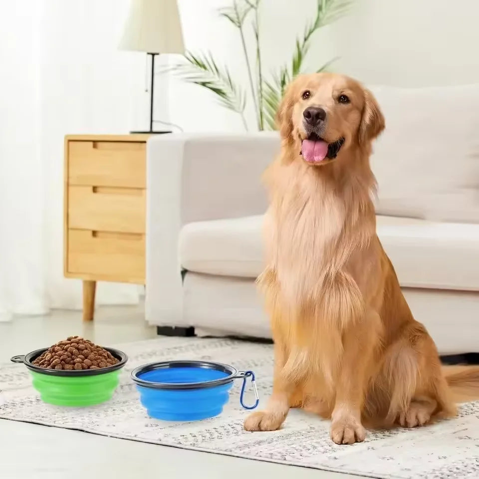 TPE dog bowl cat bowl wear-resistant and durable pet folding bowl travel outdoor drinking water feeding portable pet bowl Oasis Select