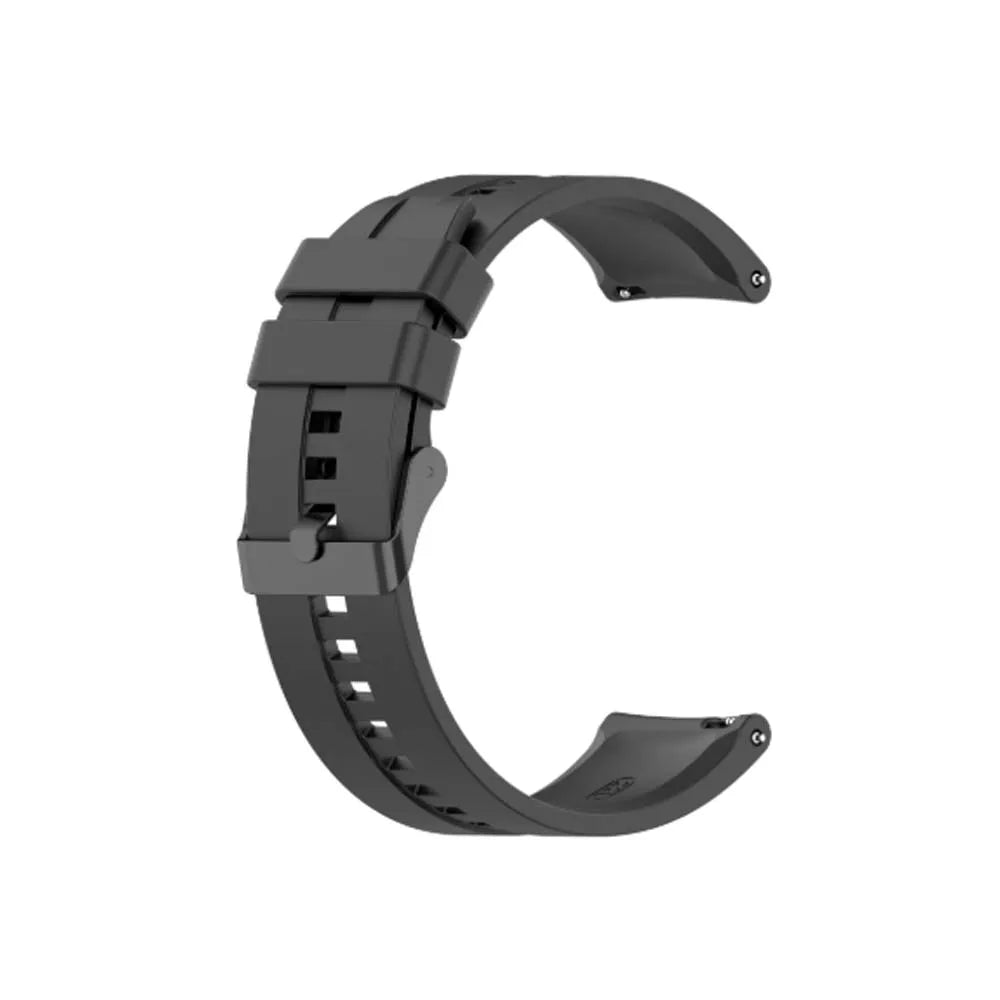 22mm Silicone Watch Band for Huawei GT, Samsung & Garmin Silicone Watch Band Oasis Select black Universal 22mm width