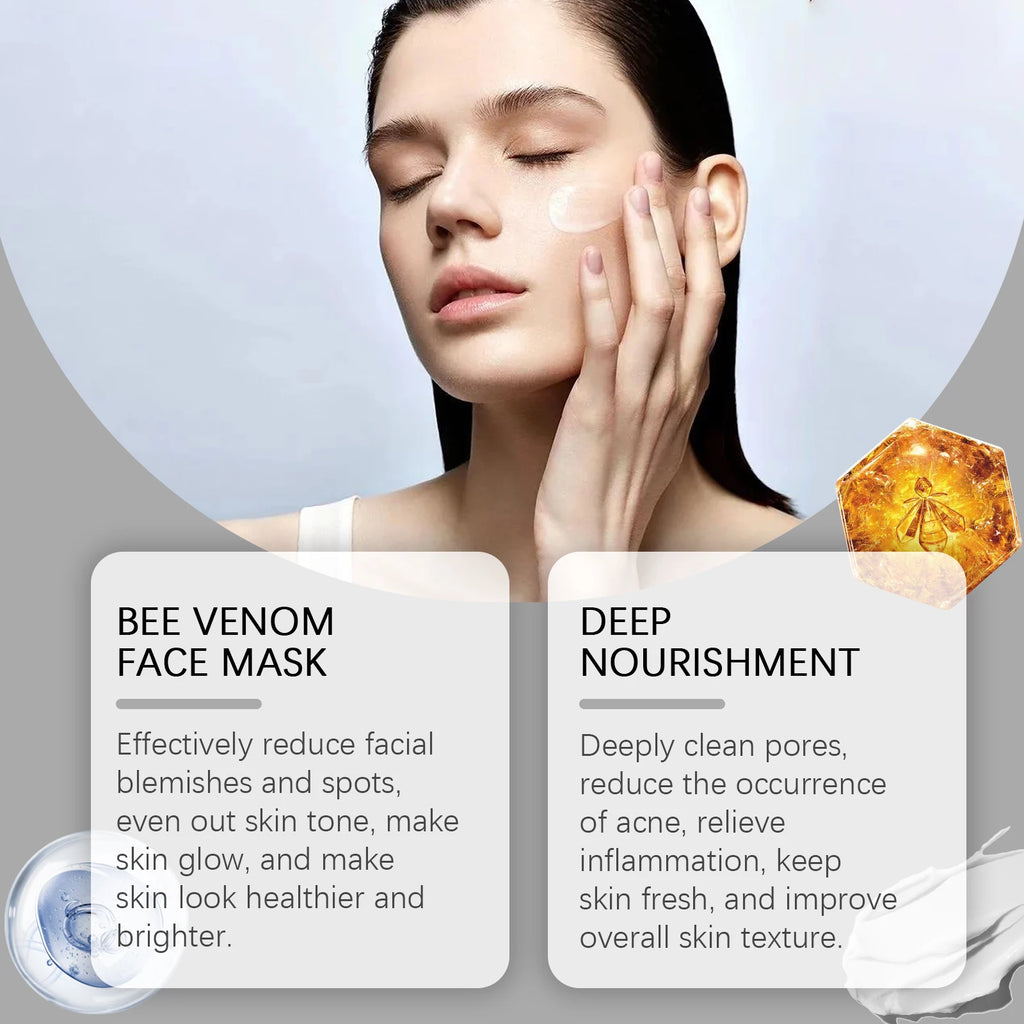Propolis Facial Mask Moisturizing Brightening & Pore Purifying Soothing Bee Venom Firming Skin Facial Care Mask Nourishing Oasis Select