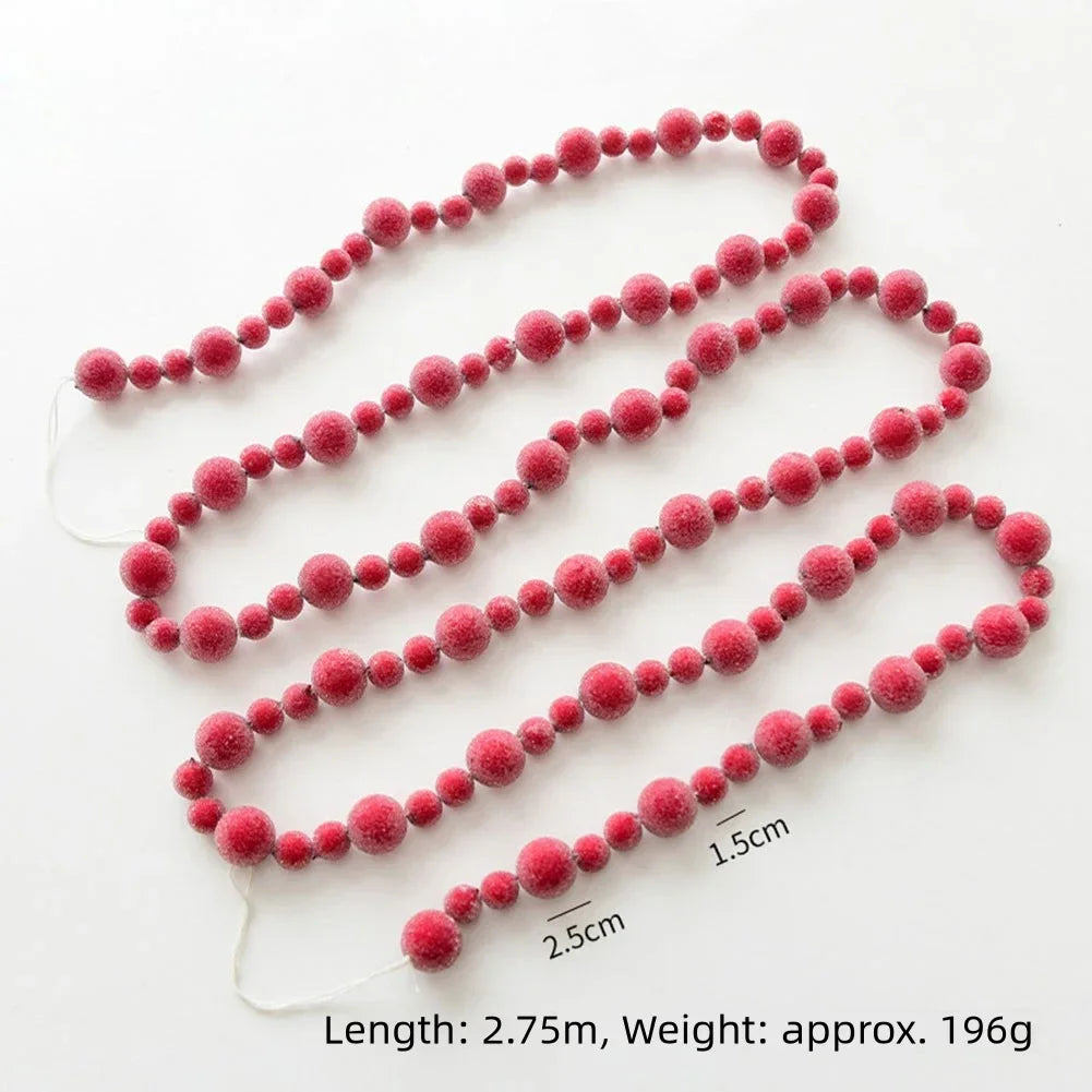 2.75m Garland Christmas Berry Garland Decorative Garland Lifelike Red Berries Christmas Berry Garland Decoration Flower 2.75m Oasis Select