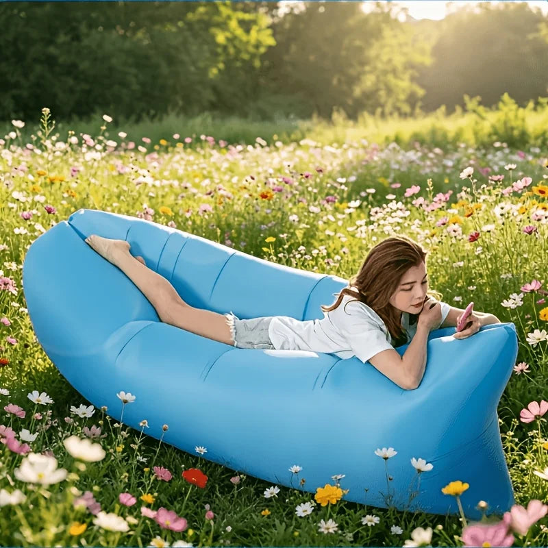 Super comfortable inflatable reclining sofa bed, with soft and fluffy air cushions, suitable for camping and on the beach Oasis Select
