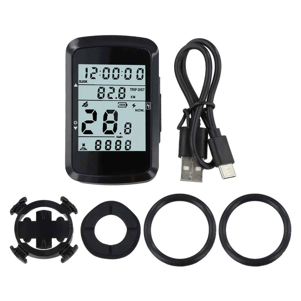 For Bicycles Outdoor Cycling Computer Bicycle GPS Speedometer Long-Distance Cycling Automatic Time Calibration Oasis Select