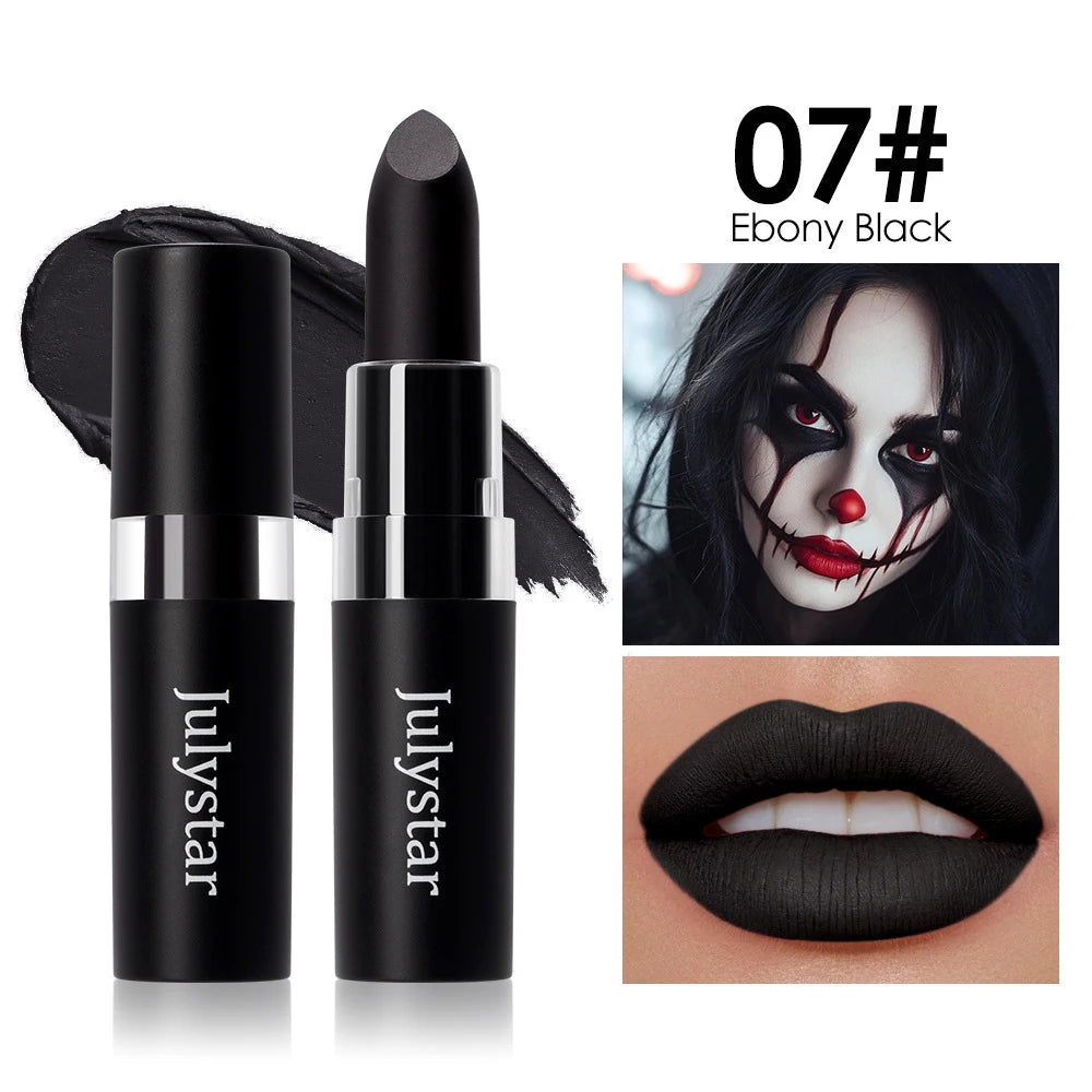 Matte Lipsticks 12 Colors Waterproof Long Lasting Lip Stain Non-stick Cup Sexy Red Black Lipstick Pigment Lip Cosmetics Oasis Select 07