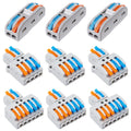 Quick Wire Connectors Universal Compact Splicing Wiring Cable Connection 0.08-4.0mm2 Push-in Conductor Terminal Oasis Select 9PCs