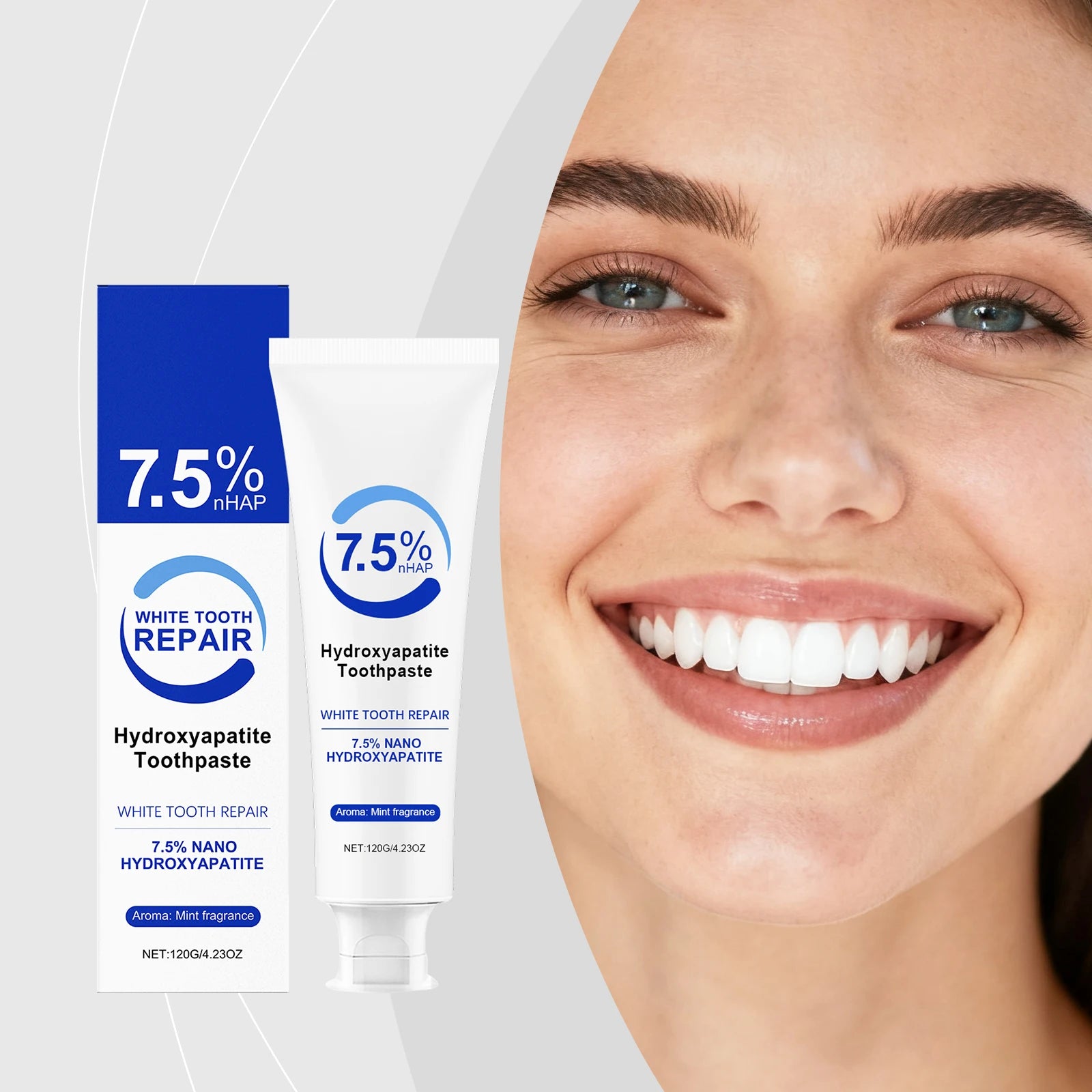 Hydroxyapatite Whitening Toothpaste – Fresh Breath & Stain Removal