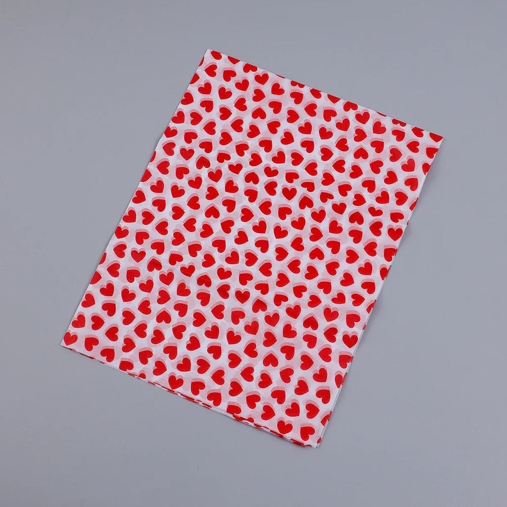 20 Sheets Valentine's Day Tissue Paper Red Love Heart Gift Wrapping Paper Birthday Decor Bridal Shower Party Supplies 50X35 Cm Oasis Select A