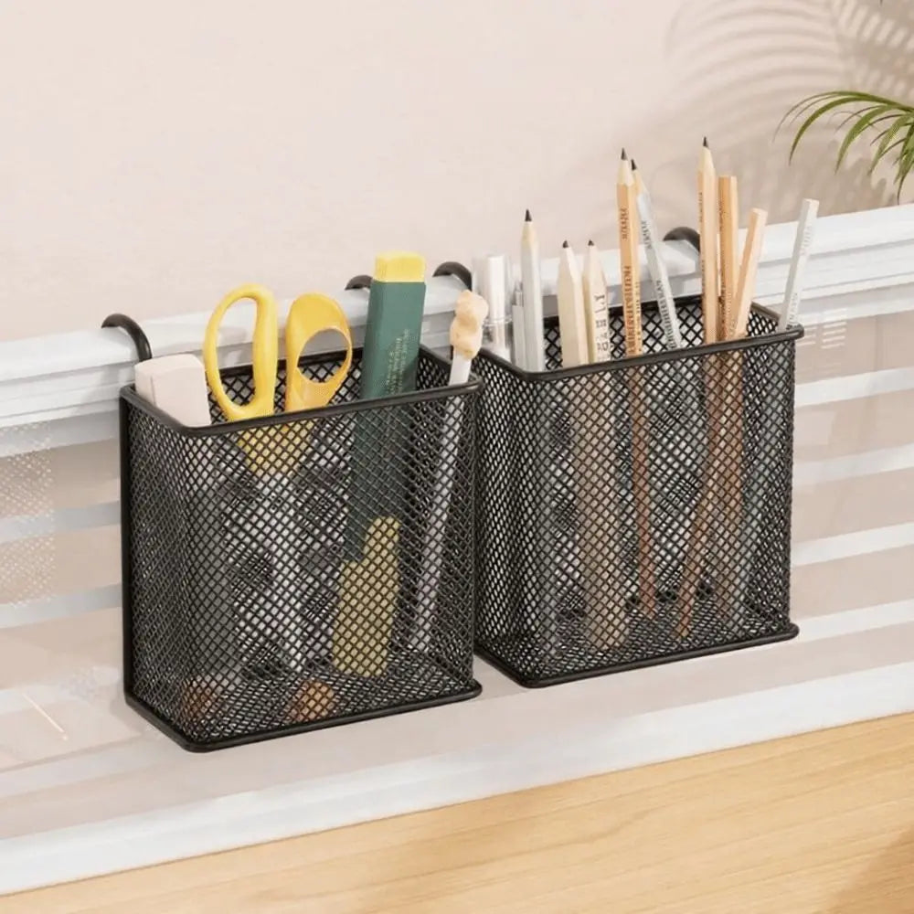 Wall Mounted Iron Hanging Basket – Space-Saving Shelf Organizer