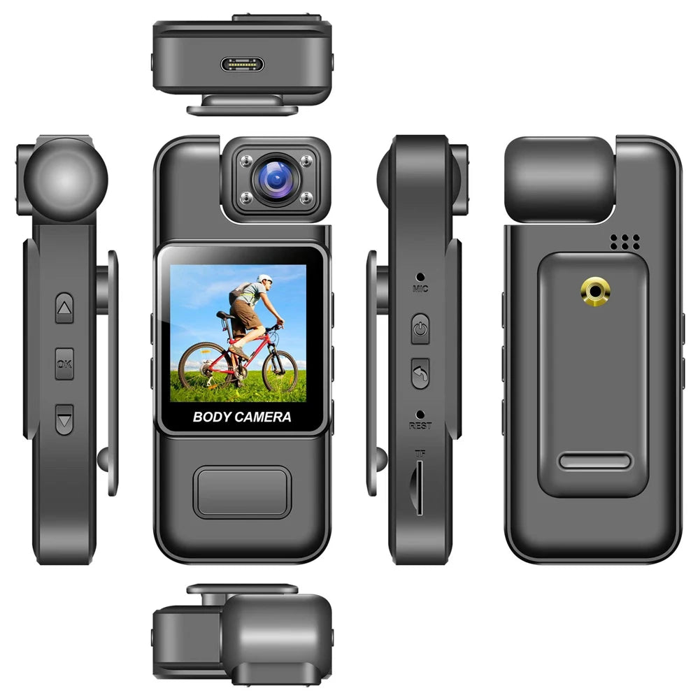 4K Mini WiFi Action Camera | Night Vision, 8Hr Body Cam DVR