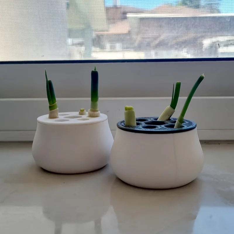 Flowerpot Green Onion Pots for Plants Hydroponic Seeds Mini plastic Home Kitchen Hydroponics Growing System Garden Pots&planters Oasis Select