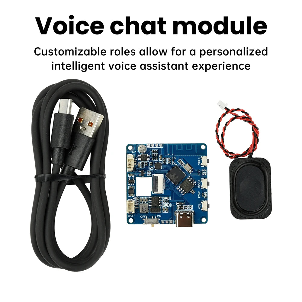 ESP32-AI WIFI Voice Chat Module Intelligent Voice Assistant Supports Xiaozhi AI/Deepseek/Qwen Models Type-C Interface Oasis Select