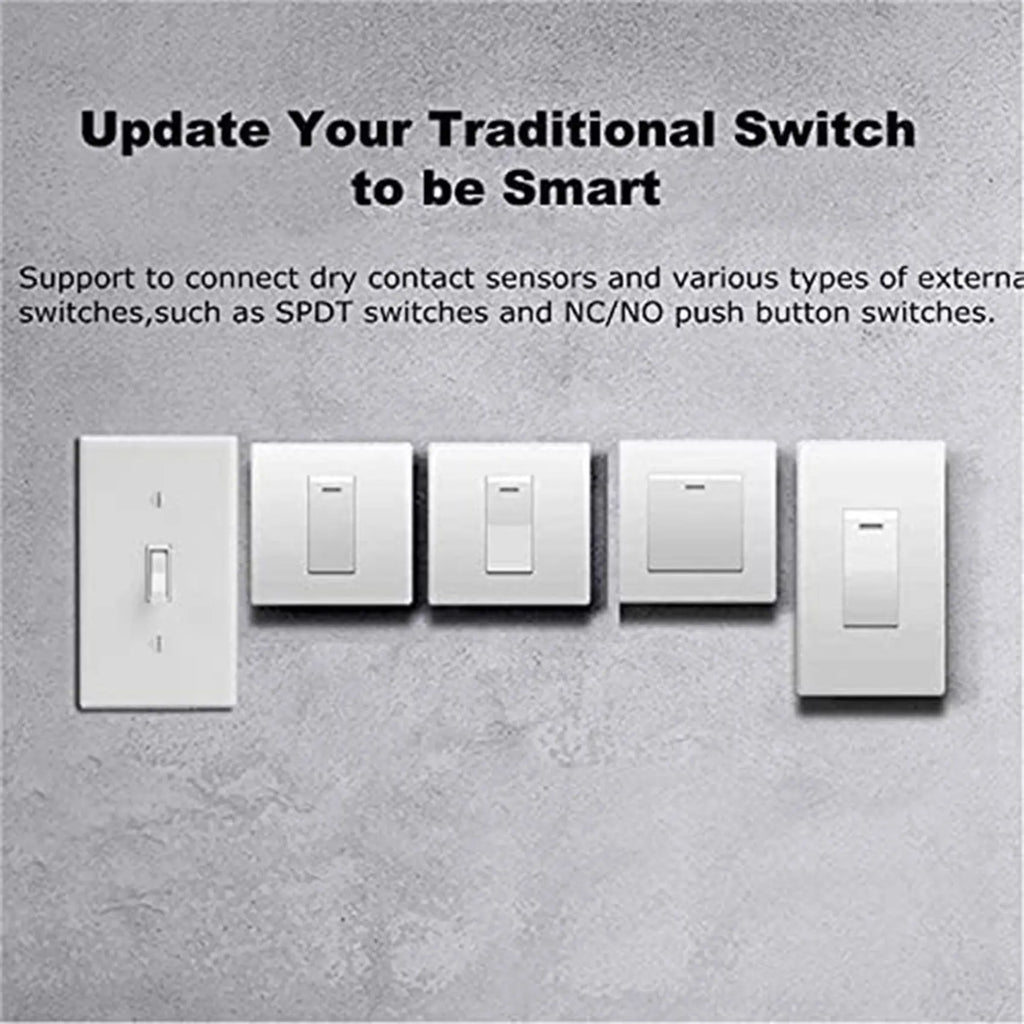LIKE WISH 2X Mini Smart Wifi Relay Switch, DIY Timer Light Switch Module Smart Life/Tuya Application, Wireless Remote Control Oasis Select