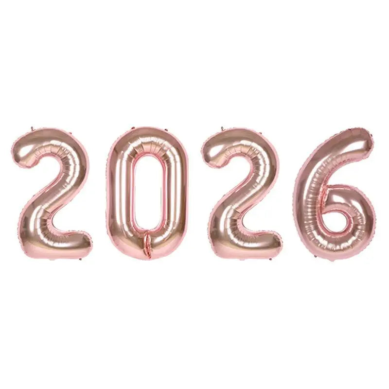 Foil Balloons for New Year's Eve Party Decoration Photo Booth Props Xmas Home Decor 2026 Prop up Your Celebration Oasis Select A6 Other