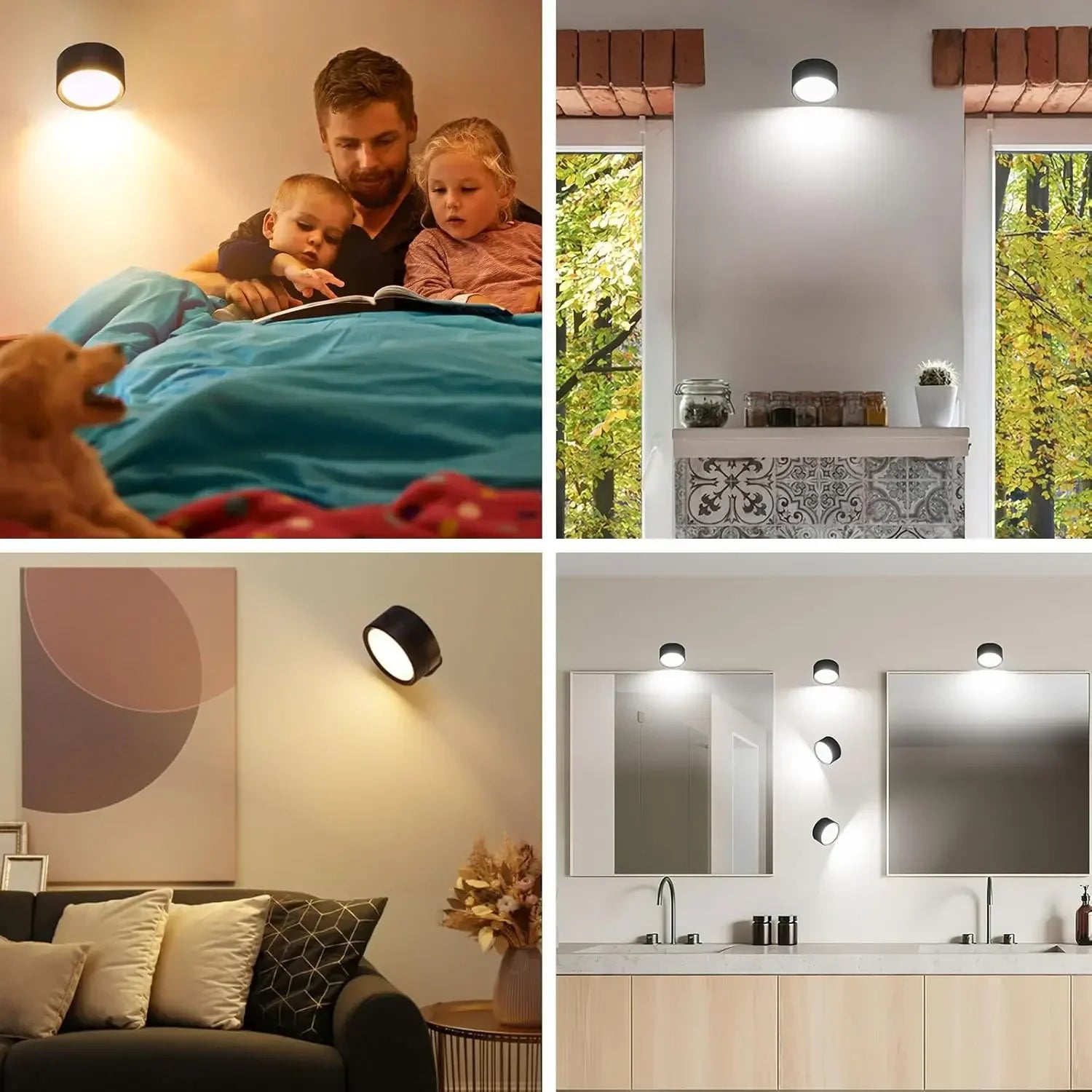 LED Wall Sconce | Dimmable USB Rechargeable Magnetic Light
