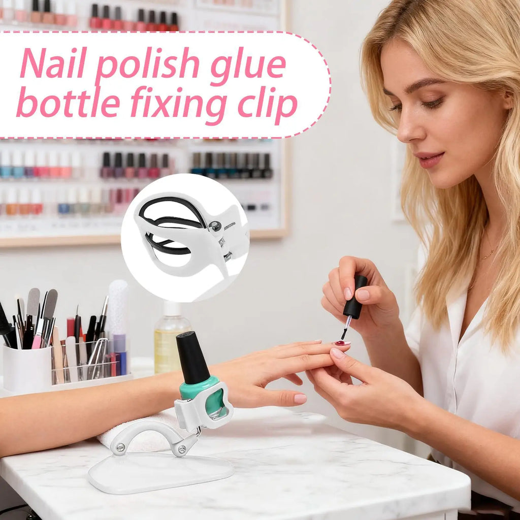 Nail Polish Bottle Holder Display Fixing Clip Adjustable Gel Nail Polish Holder Organizer for Beauty Women Girls Home Manicure Oasis Select