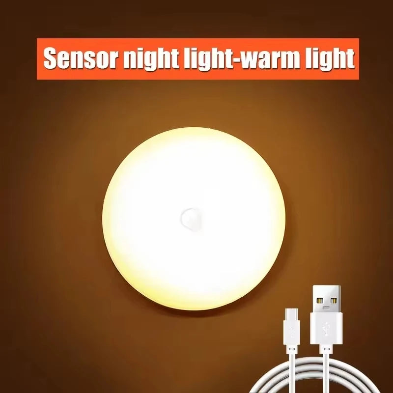 Motion Sensor LED Night Light USB Rechargeable 3-Pack