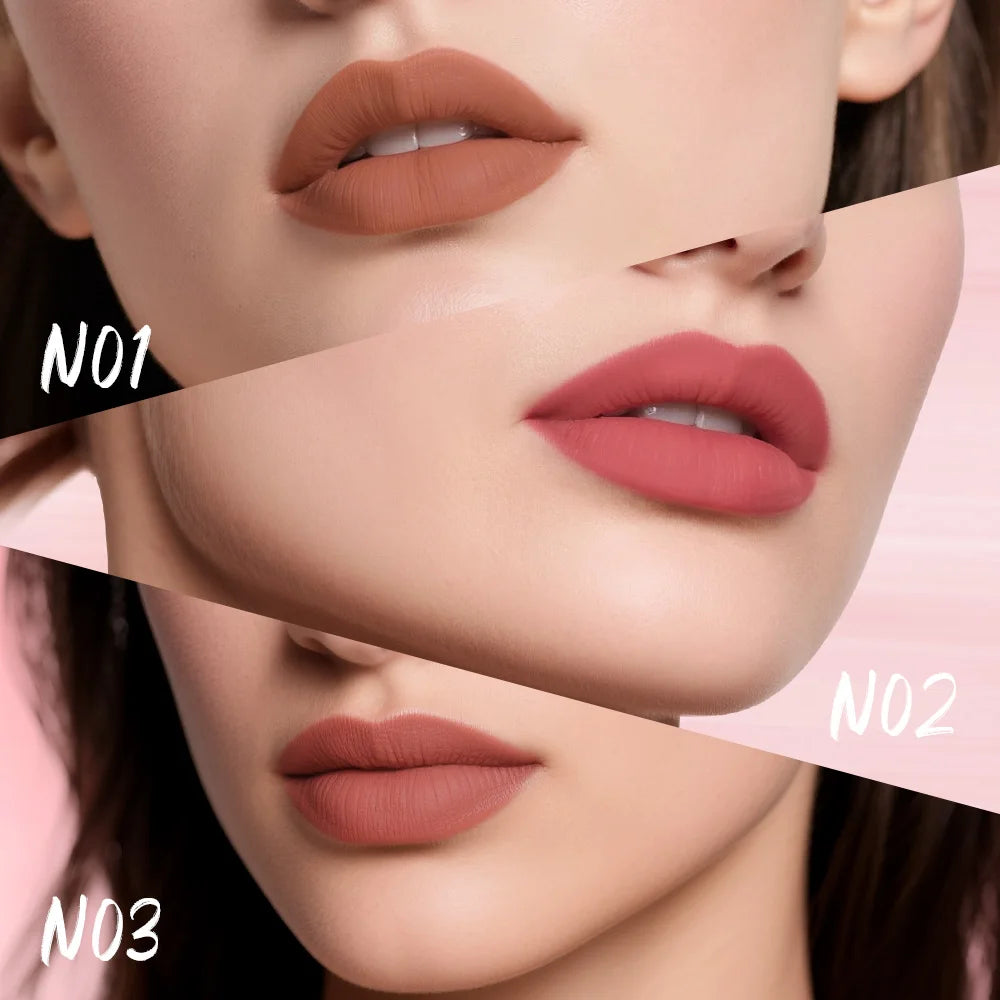 O.TWO.O Matte Lipstick – 24H Waterproof Velvet Lip Tint