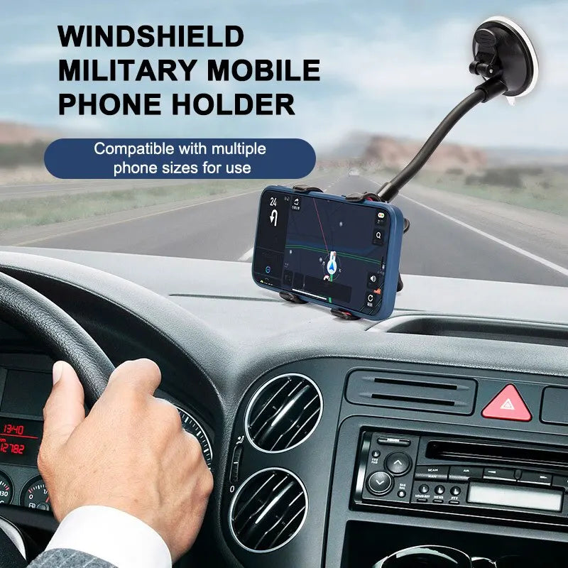 Car Cell Phone Holder Universal 360 Rotating Dashboard Suction Mount GPS Windshield Stands Auto Bendable Support Bracket Device Oasis Select
