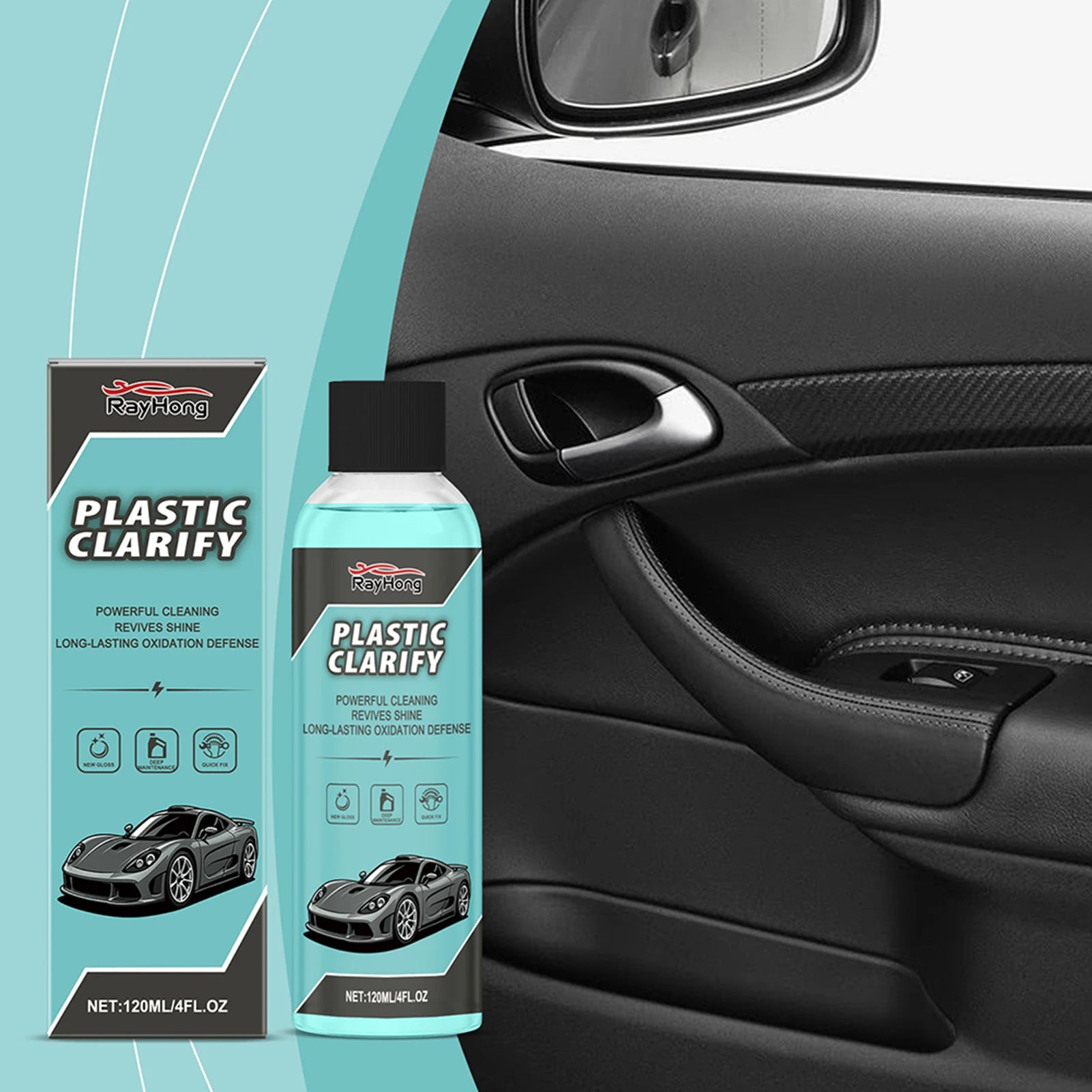 Waterless Spray Wax & Car Plastic Restorer – 120ml