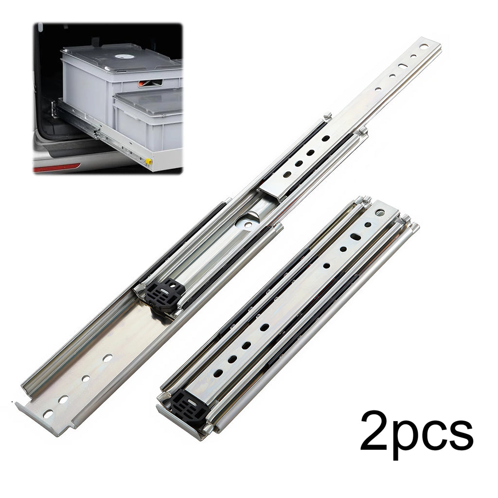 44" Heavy Duty Locking Drawer Slides Full Extension Ball Bearing Locking Drawer Slides Oasis Select