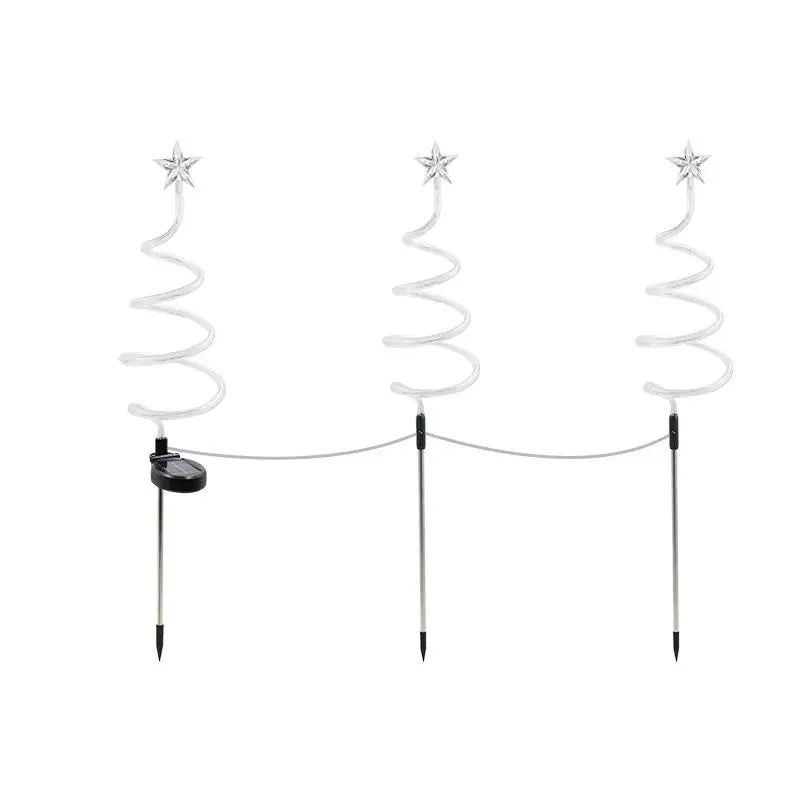 Led Solar Floor Insert Lights, Spiral Lights, Christmas Garden Lawn Camping Lights, Warm Light Atmosphere, Party Decorations Oasis Select