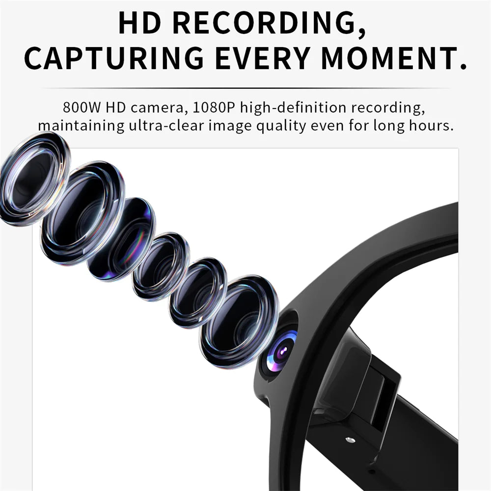 Intelligent Shooting Glasses Man 800W Camera Real-time Translation Support Live Streaming Noise Reduction Smart Glasses Lady Oasis Select