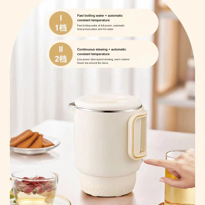 Folding kettle travel portable kettle 304 stainless steel electric kettle double-layer anti-scalding Oasis Select