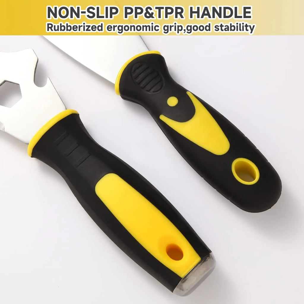 15 in 1 Multifunctional Putty Knife Set Stainless Steel Spatula Putty Scraper Cleaning Spatula DIY Construction Tools Oasis Select