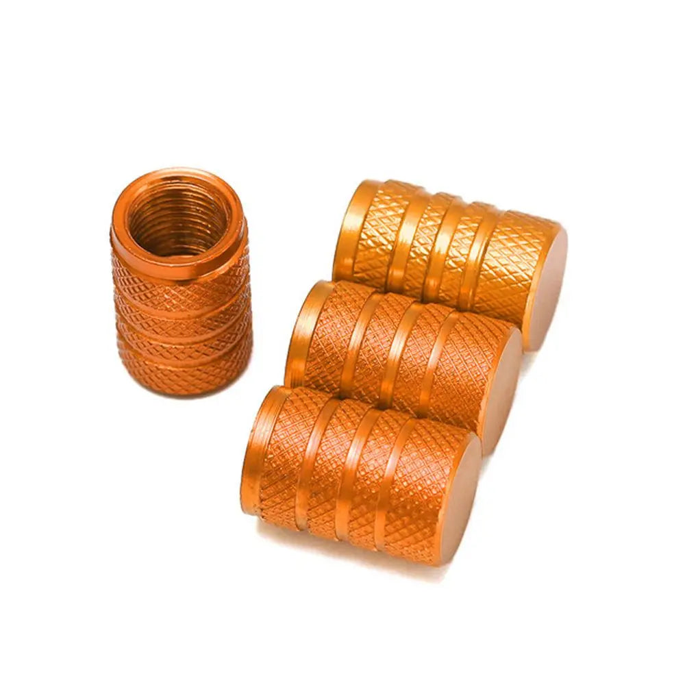 Cap Tyre Valve Cap Bike Air Valve Caps Wheel Tire Valve Cap Universal Tire Valve Protector Bicycle Cap Bicycle Tire Valve Oasis Select Orange