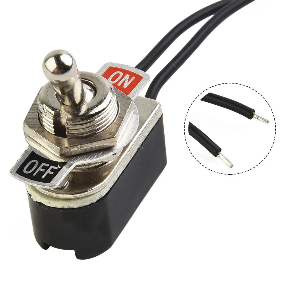 6A SPST Prewired Rocker Toggle Switch ON/OFF – 12mm Panel Rocker Toggle Switch Oasis Select