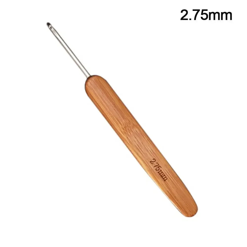 Bamboo Wooden Handle Crochet Hook Crochet Hooks Ergonomic Crochet Needles Weave Yarn Craft DIY Sewing Tools for Fine Work Thin Oasis Select 2.75mm