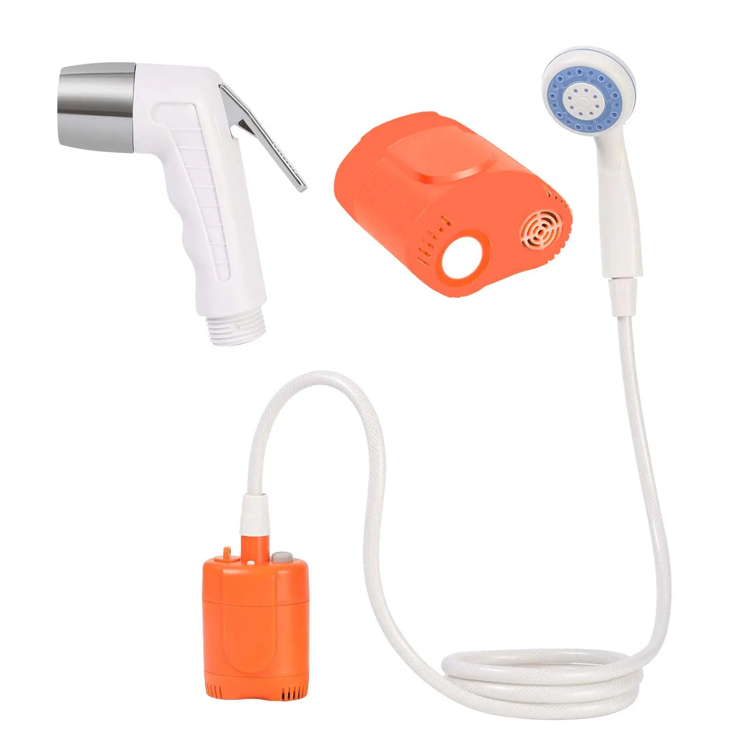 Camping Portable Shower With Hose Sprayer Electric Rechargeable Shower Outdoor Shower Pump For Pet Cleaning Taking Shower Oasis Select
