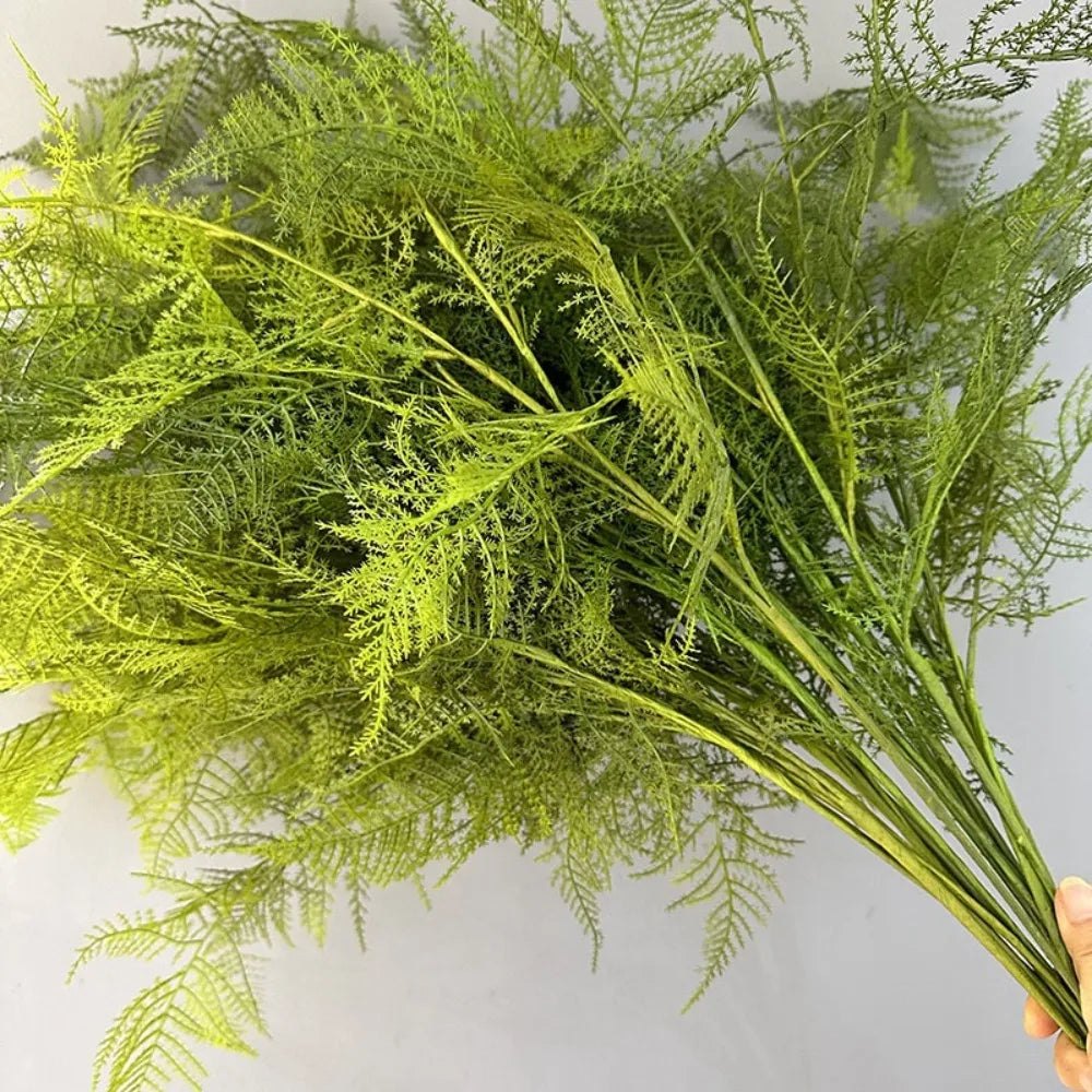 Large Artificial Fern Plant Branches Realistic Handmade Boston Fern Leaves Real Touch Elegant Fake Plants Wedding Decor Oasis Select