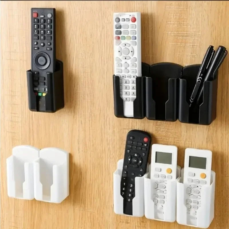Wall Shelf Bathroom Shelf Universal White Air Conditioner Remote Control Holder Wall Mounted Punch-Socket Holder Oasis Select
