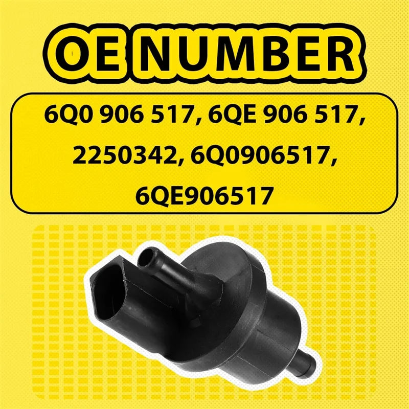 Vapor Canister Purge Valve 0280142347 6QE906517A For A3 A4 A6 A8 TT Oasis Select
