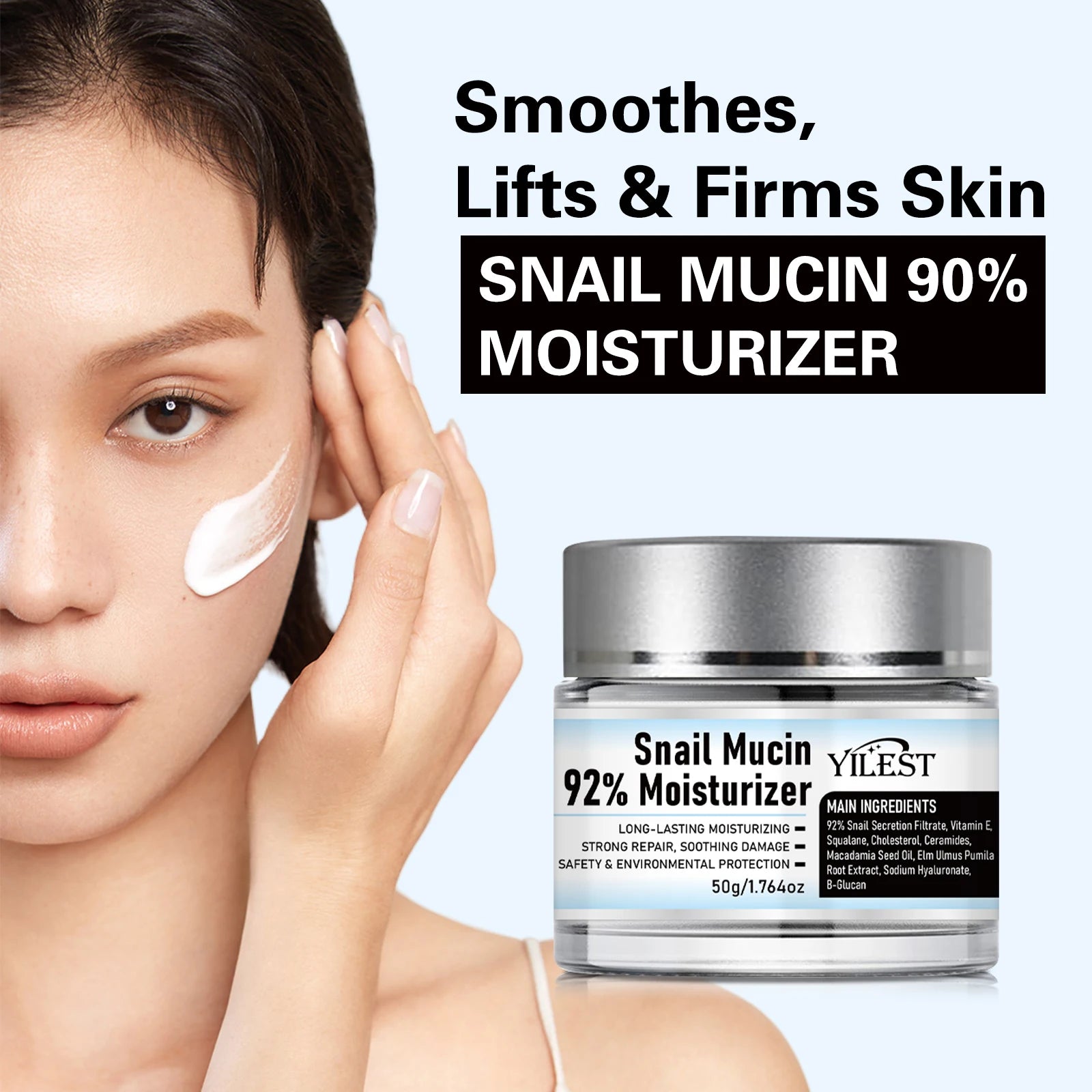 SADOER Snail Mucin 92% Essence – Hydrating & Brightening Cream