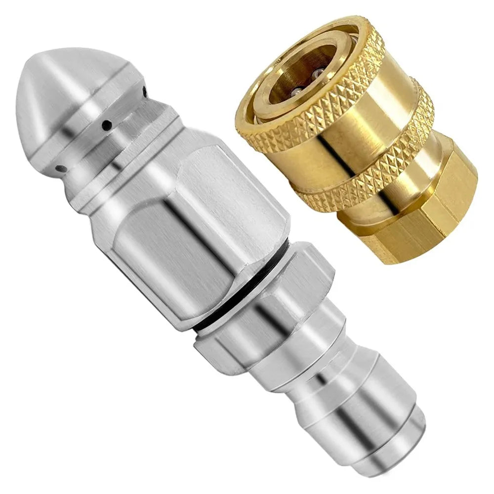 Sewer Jetter Nozzle Kit – 1/4" Quick Connect, 5000 PSI Rated