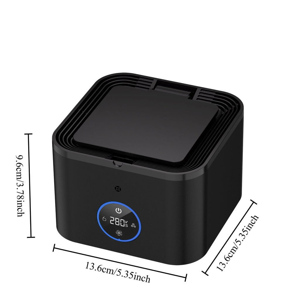 Creative Smart Ashtray Air Purifier for Home Office and Commercial Use with Cover Anti-Dust and Smoke Odor Removal Oasis Select Deep Space Black