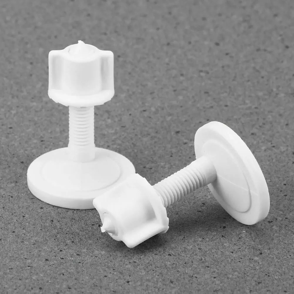 Toilet Seat Hinge Bolts & Nuts – Universal Plastic Replacement Set