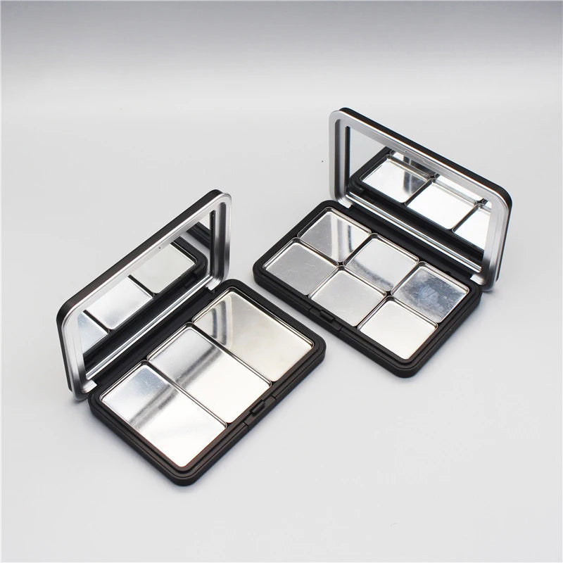 1pcs Empty Eyeshadow Palette Eye Makeup Storage Container With Mirror For Women Girls Diy Eye Shadow Tray Refillable Storage Box Oasis Select