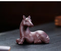 Purple Clay Sculpture Tea Tray Ornament Tea Pet Horse Lying Horse Tea Play Oasis Select Section One