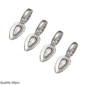 20/50pcs Spoon Glue-on Flat Pad Pendant Bail Oval Scrabble Linking Charm Bails Charm Connector Hangers for DIY Jewelry Making Oasis Select K0095AS21X8