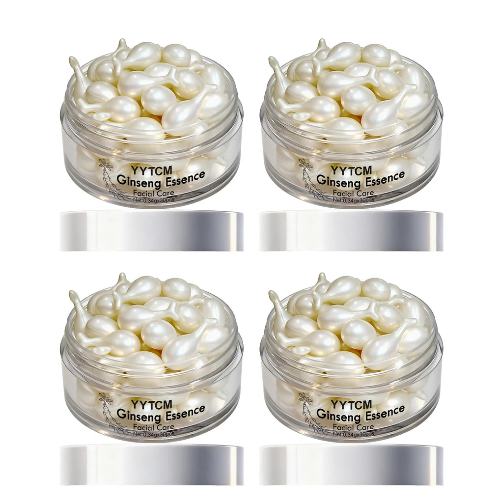 Ginseng Essence Capsules – Squalane, Niacinamide & Retinol Face Serum Capsules Oasis Select 4 Bottles