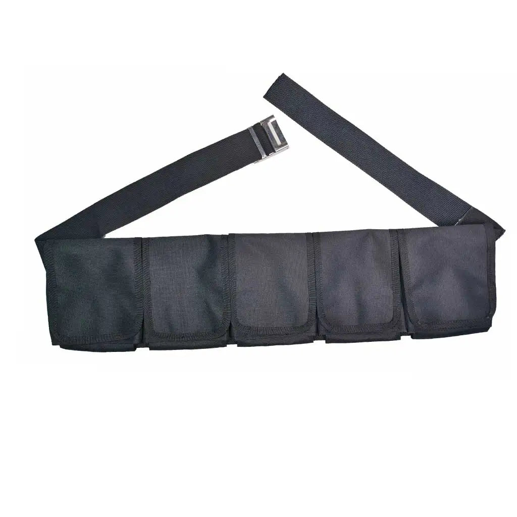 Adjustable Scuba Dive Weight Pocket Belt Snorkeling and Freediving 3 5 Pocket Weight Belt Quick Release Metal Buckle Oasis Select Black 5 Pockets