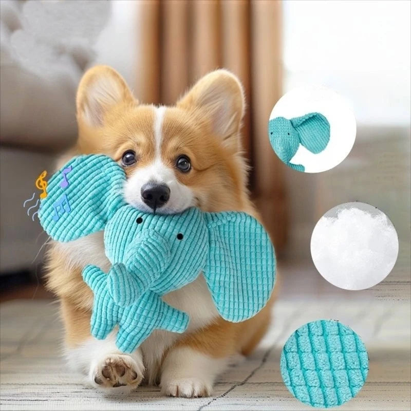 Pet Plush Toy Dog Calming Duck Companion Sleeping Duck Toys Chew Toy Durable Squeaky for Puppy Pet Teeth Cleaning Chew Pet Toy Oasis Select